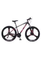 Plutus Canyon Alloy Frame Magnesium Wheel 27.5 Tire Size Mountain Cycle Ideal for Unisex Adults (Red)