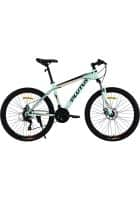 Plutus Chicago Mountain Bike Wheel Size 26T Frame Size 26 inch Dual Disc Brake Multi Speed (Green-Black)