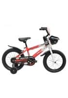 Plutus Crush Kids Cycles 16 Inch Size, Rigid Speed For Unisex With Alloy Frame (Red-White)