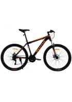 Plutus Durango Bike 27.5 inch Wheel, 21 Speed Shimano Gears For Unisex With Dual Disc Brakes, Frame 18 inch (Black Orange)