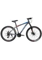 Plutus Fire Mountain Bike Wheel Size 24T Frame Size 24 Inch Dual Disc Brake Single Speed (Blue)