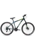 Plutus Fire Mountain Bike Wheel Size 24T Frame Size 24 inch Dual Disc Brake Single Speed (Green)