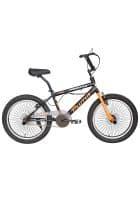 Plutus Freestyle Pro 20 inch Bmx Bicycle With V-Brake Single And Beginner Riders, (Black) Come With 4 Pegs