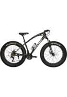 Plutus Jaguar Fat Bike 26 inch x 5.00 inch Size, Multi Speed Shimano Gears for Unisex, Front and Rear Disc Brake (Black)