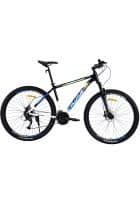 Plutus Juggler Bike 29 inch Wheel, 27 Speed Shimano Gears For Unisex With Dual Disc Brakes, Frame Size 18 inch, Alloy Frame (Black Blue)