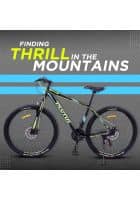 Plutus Radon Alloy Dual Disc Brake Multi Speed Mountain Cycle (Black Yellow)