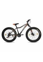 Plutus Super Fat Bike for Men Women with 21 Gears Premium 26 inch Fat Tyre Cycle Mountain Cycle (Orange)