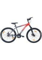 Plutus Tango Red Bicycle for Unisex with Dual Disc 24 inch for Above 12 Years