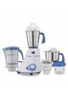 Preethi Blue Leaf Platinum MG 139 Mixer Grinder, 750 W Super Extractor juicer Jar (White)