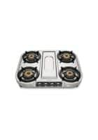 Preethi Stainless Steel 4 Burner Shine Gas Stove 4B SS-008 (Stainless Steel)