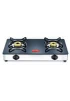 Prestige GTMC 02 Magic 2 Burner Manual Stainless Steel Gas Stove (Black)