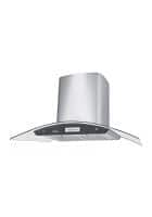 Prestige Xclusive Vista 900 High Quality Heat Resistant Glass Kitchen Hood with Baffle Filters, 1000m3/HR Suction, 180 W