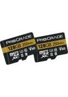 Prograde Digital 128Gb Uhs-Ii Microsdxc Memory Card With Sd Adapter 2-Pack