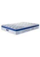 peps Restonic Fontaine 10 inch Euro Top Single Size Poketed Spring Mattress (Light Blue,75X36X10) with 1 Free Pillow