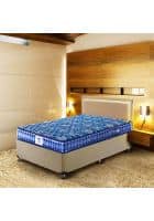 PEPS Springkoil Normal Top Blue 10 inch Double Bonnell Spring Mattress (L x W: 75 inch x 48 inch)