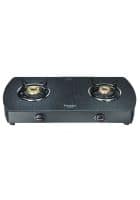 Prestige 2 Brass Burners Premia Glass Top Stove Black (GTS 2-D-40073)