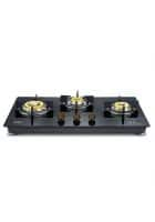 Prestige 3 Brass Burners Gold Hobtop Black (PHTG -03-40563)