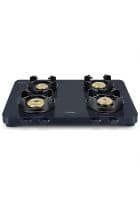 Prestige 4 Brass Burners Edge Gas Table Black (PEBS 04-40288)