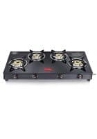 Prestige 4 Brass Burners Marvel Plus Gas Stove Black (GTM 04-40291)