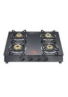 Prestige 4 Brass Burners Marvel Plus Glass top Black (GTM 04-40355)