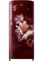 Samsung 183 L 5 Star Direct Cool Single Door Refrigerator Midnight Blossom Red (RR20D2725RZ/NL)