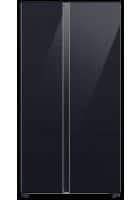 Samsung 653 L 3 Star Side by Side Frost Free Refrigerator Glam Deep Charcoal (RS76CB811333HL)