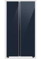 Samsung 653 L 3 Star Twin Cooling Plus Side by Side Refrigerator Clean Navy (RS76CB81A341HL)