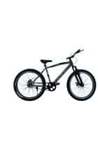 Scorpion 27.5T Sleek Single Speed Cycle, Dual Disc Brakes And Single Suspension, Teal Frame For Unisex (Grey)