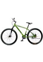 Scorpion 27.5T Trekker Single Speed Cycle, Dual Disc Brakes And Single Suspension, Steel Frame, For Unisex (Dark Green)