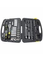 Stanley 1/4 inch and 1/2 inch 72 PC Ratchets and Socket Set with Accessories Yellow (STMT82831-1-12)