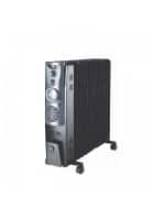 Sunflame 9 Fin Oil Filled Radiator Room Heater with Fan (Black)