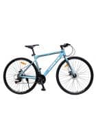 Thriller 85 Assembled Specially Designed Alloy Frame 700 C Dual Disc Brake 26 T Hybrid Cycle/City Bike (Sky Blue)