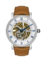 Timex E Class Automatic Gents Tan Brown Analog Watch