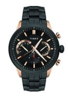 Timex E Class Surgical Steel Gents black and gold Analog Watch