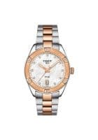 Tissot Mens Tissot Pr 100 Sport Chic Quartz Analog Watch Silver And Rose Gold T1019102211600