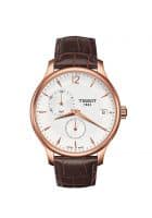 Tissot Mens Tissot Tradition Gmt Quartz Analog Watch Brown T0636393603700