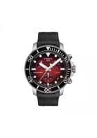 Tissot Seastar 1000 Chronograph Men Rubber Watch t1204171742100 (Black)