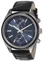 Titan Blue Dial Multifunction Watch For Men 1733Kl01