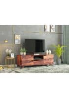 Urbanwood Binny Pre-Assembled Solid Wood TV Entertainment Unit (Teak Finish)