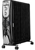 Usha 500 W Oil Filled Room Heater (OFR 3809 F, Black)