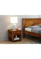 Urbanwood Babson Solid Wood Bedside Table (Honey Finish)