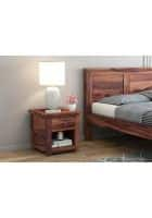 Urbanwood Babson Solid Wood Bedside Table (Teak Finish)