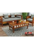 Urbanwood Relay Solid Wood Ceramic Tile Coffee Table (Honey Finish)