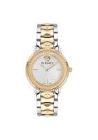 Versace VE2P00422 Round Silver Watch For Women (Silver)