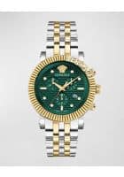 Versace vesq00722 V Chrono Classic Bracelet Watch For Men (Green)