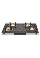 Vidiem AIR SILVER 4B FRAMELESS Burner Glass Manual Gas Stove (VIDIEMAIRSILVER4B)