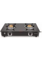 Vidiem EDGE SHINE 2B Burner Glass Manual Gas Stove (VIDIEMEDGESHINE3B)