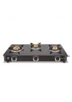 Vidiem EDGE SHINE 3B Burner Glass Manual Gas Stove (VIDIEMAIRPLUS2B)