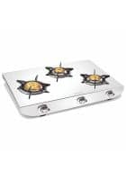 Vidiem TUSKER 3 Burner Glass Manual Gas Stove (VIDIEMTUSKER4B)