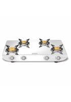 Vidiem TUSKER 4 Burner Glass Manual Gas Stove (VIDIEMEDGESHINE2B)